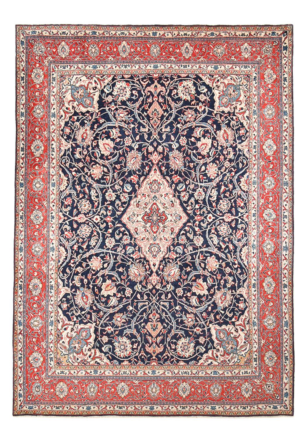 Tapis persan - Classique - 375 x 263 cm - bleu foncé