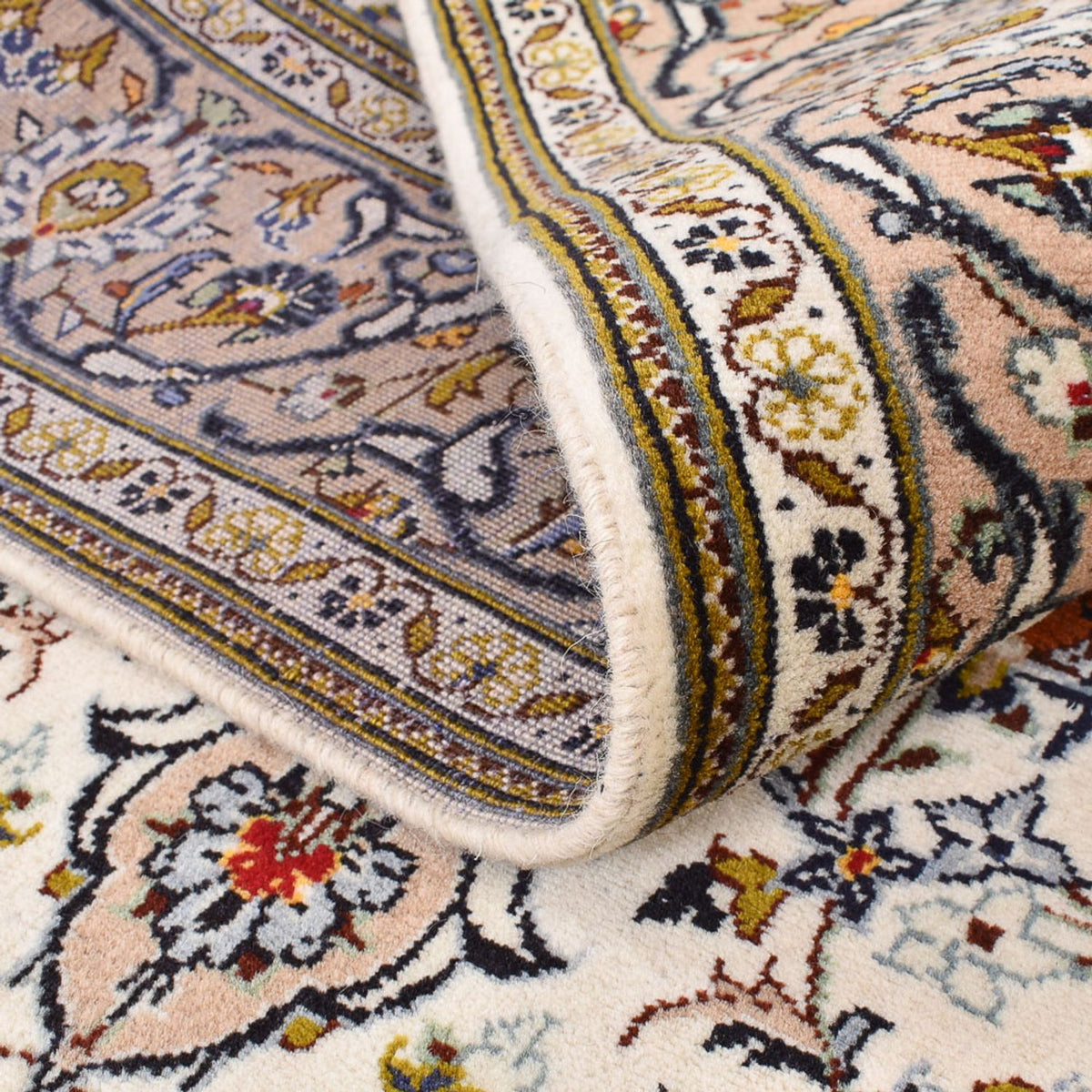 Tapis persan - Keshan - 212 x 135 cm - sable