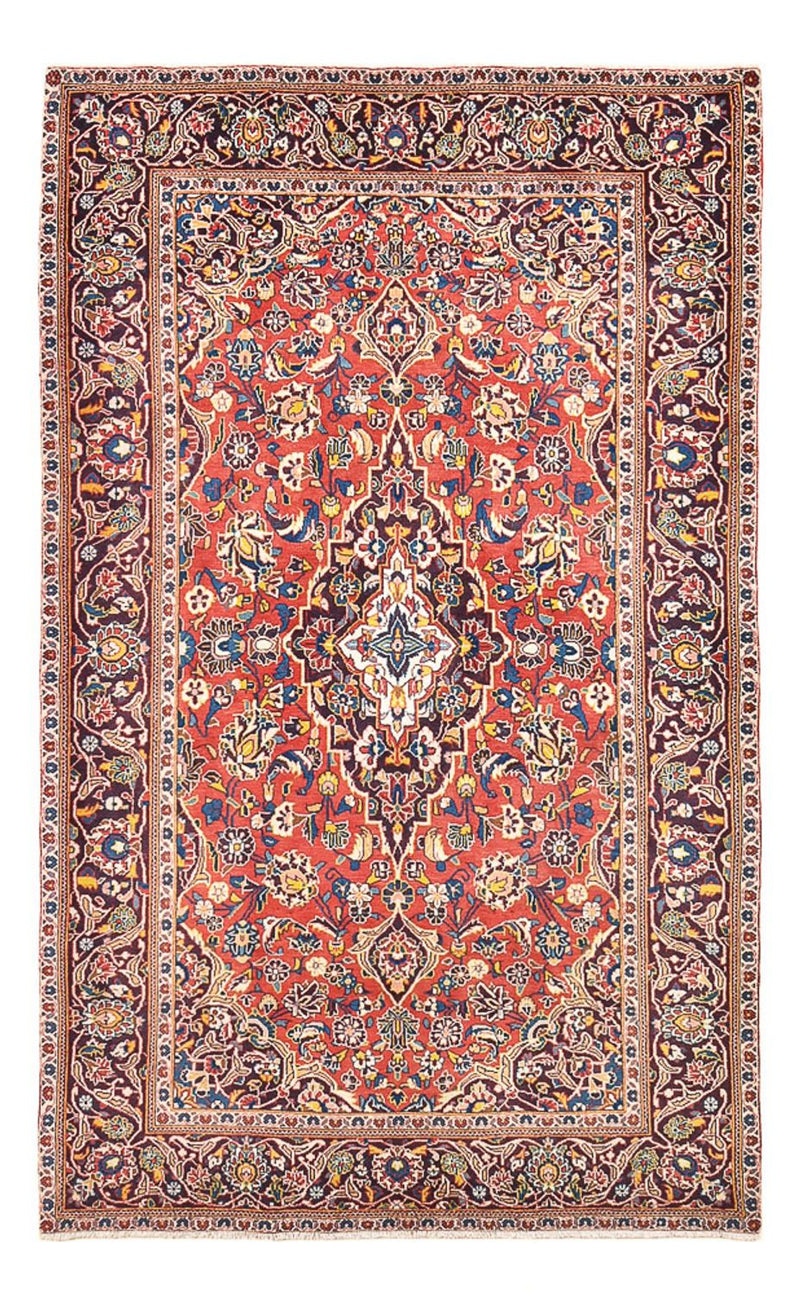 Tapis persan - Keshan - 220 x 136 cm - rouge clair