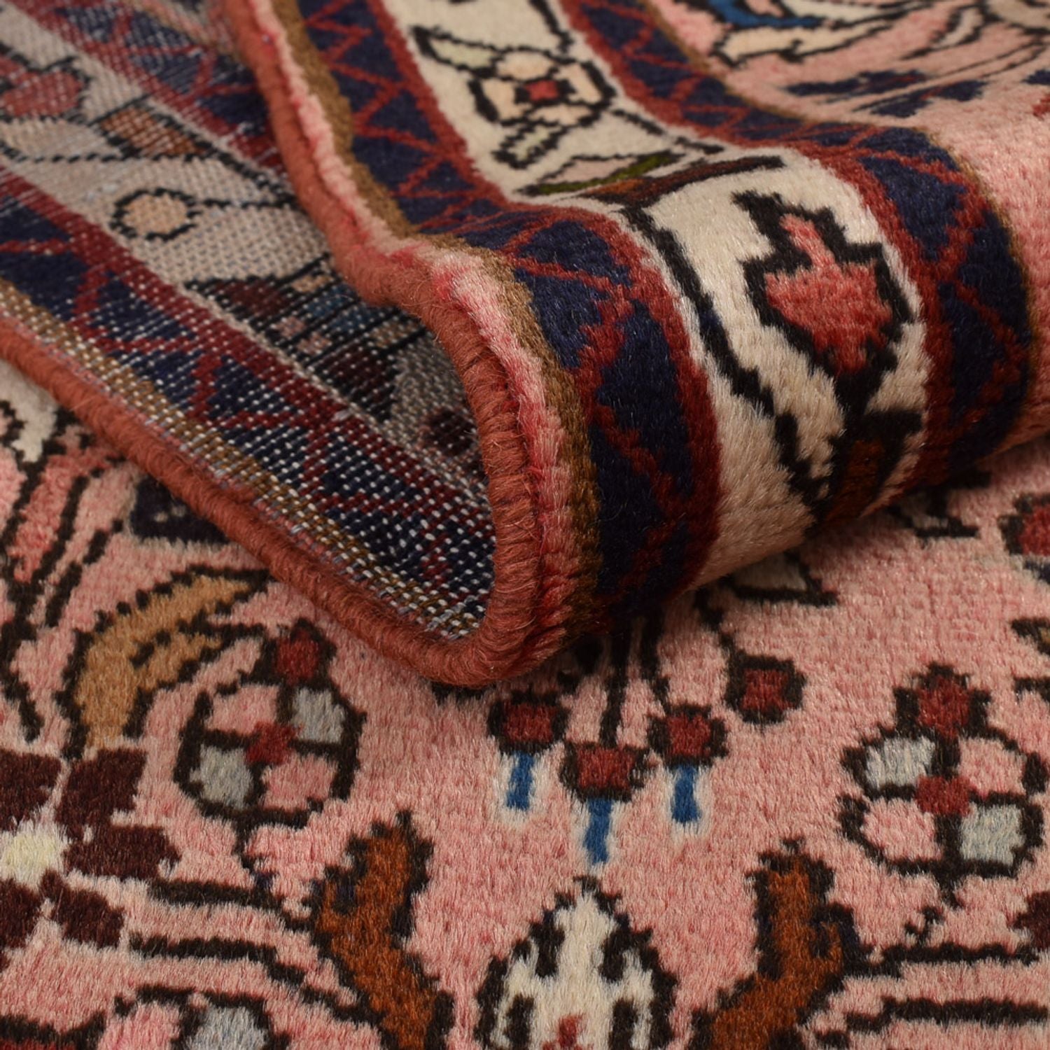 Tapis de couloir Tapis persan - Nomadic - 328 x 78 cm - rouge clair