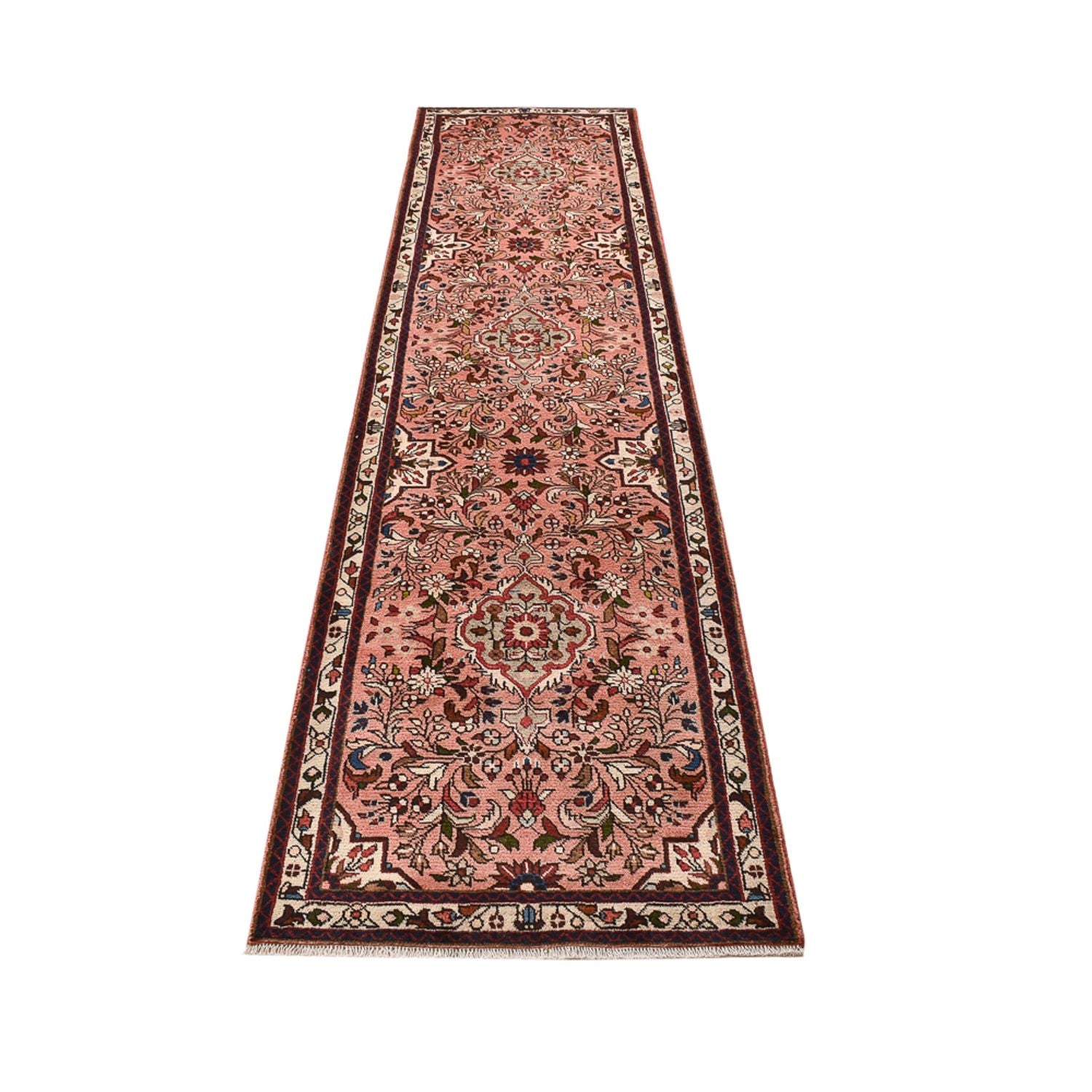Tapis de couloir Tapis persan - Nomadic - 328 x 78 cm - rouge clair