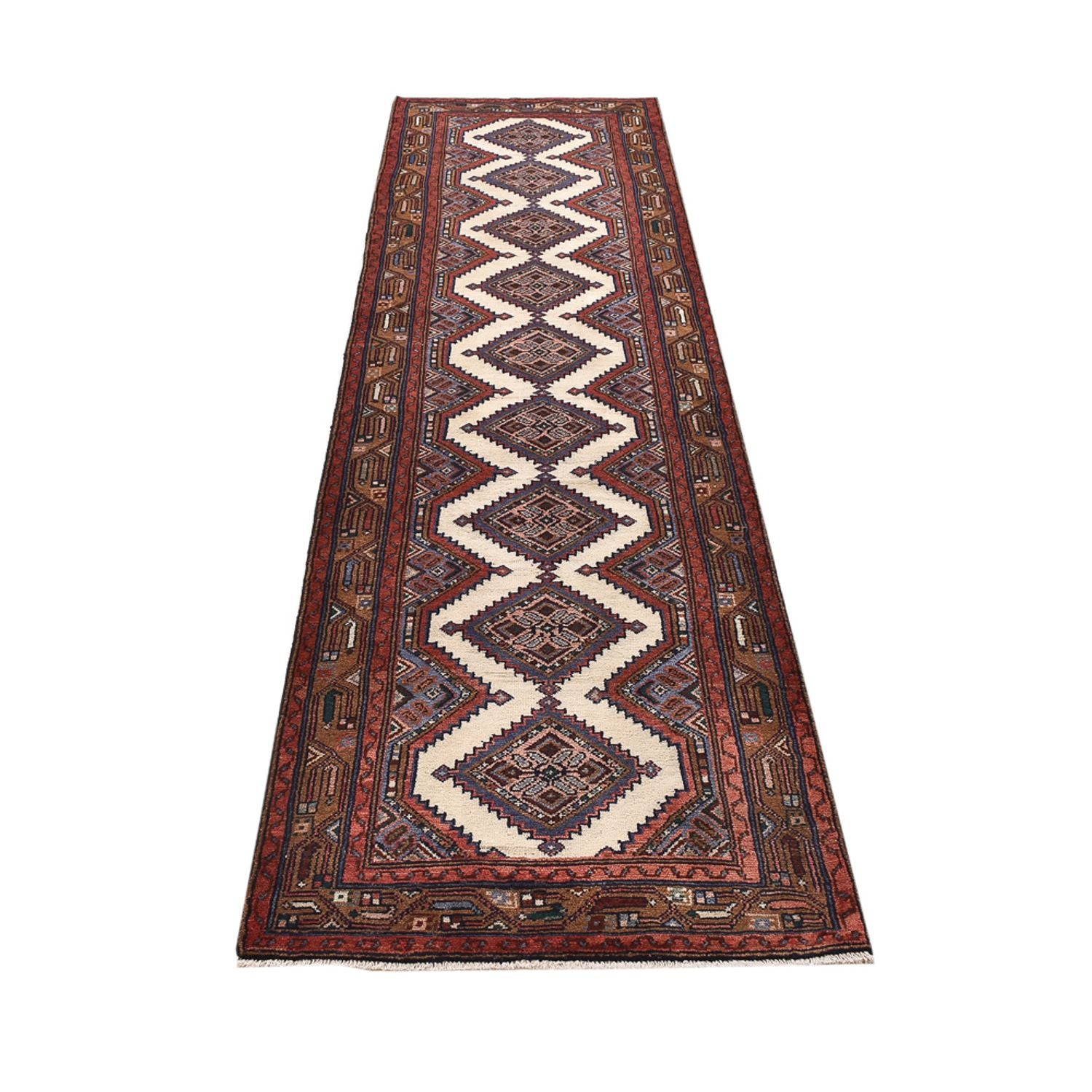 Tapis de couloir Tapis persan - Nomadic - 292 x 82 cm - beige