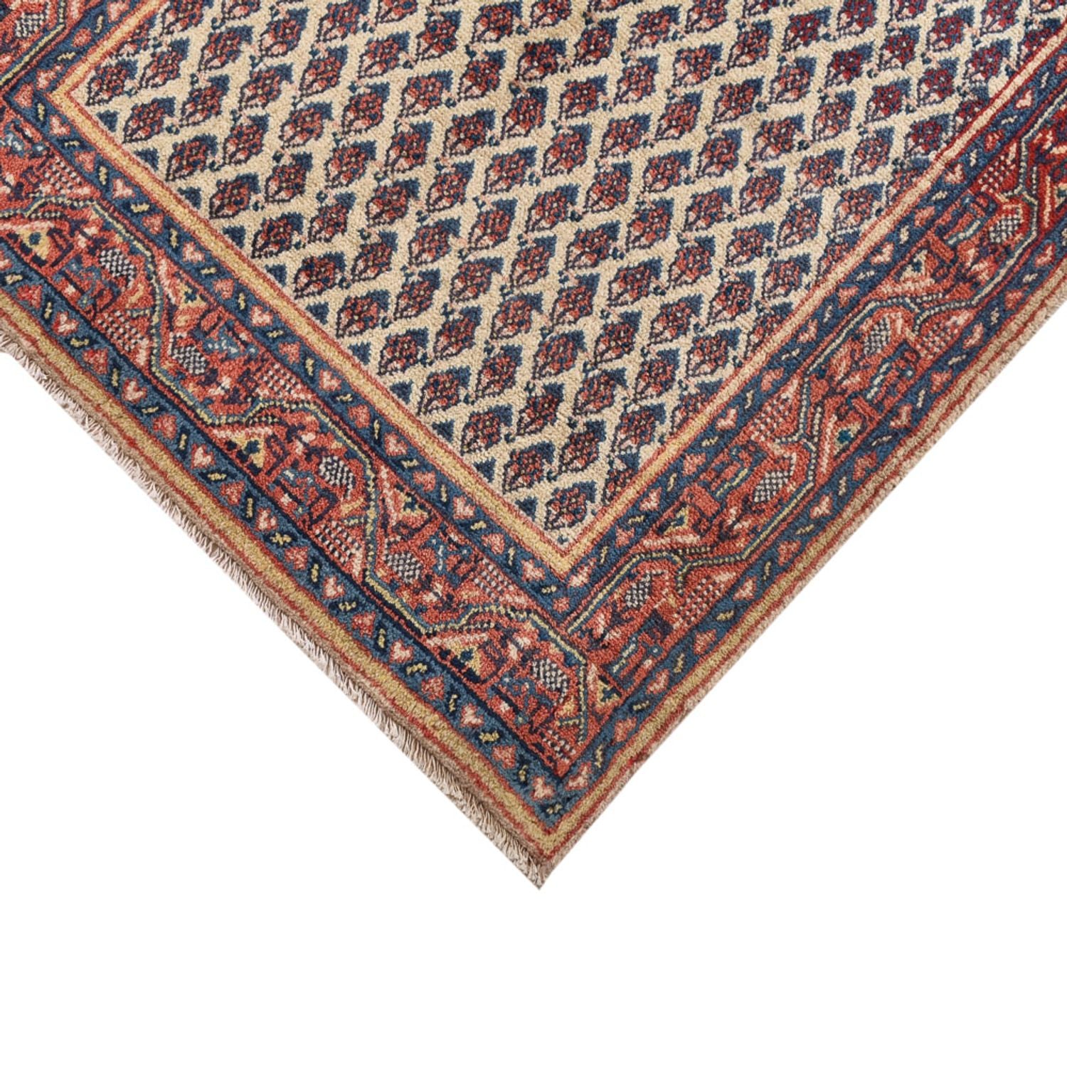 Tapis de couloir Tapis persan - Mir - 304 x 67 cm - taupe
