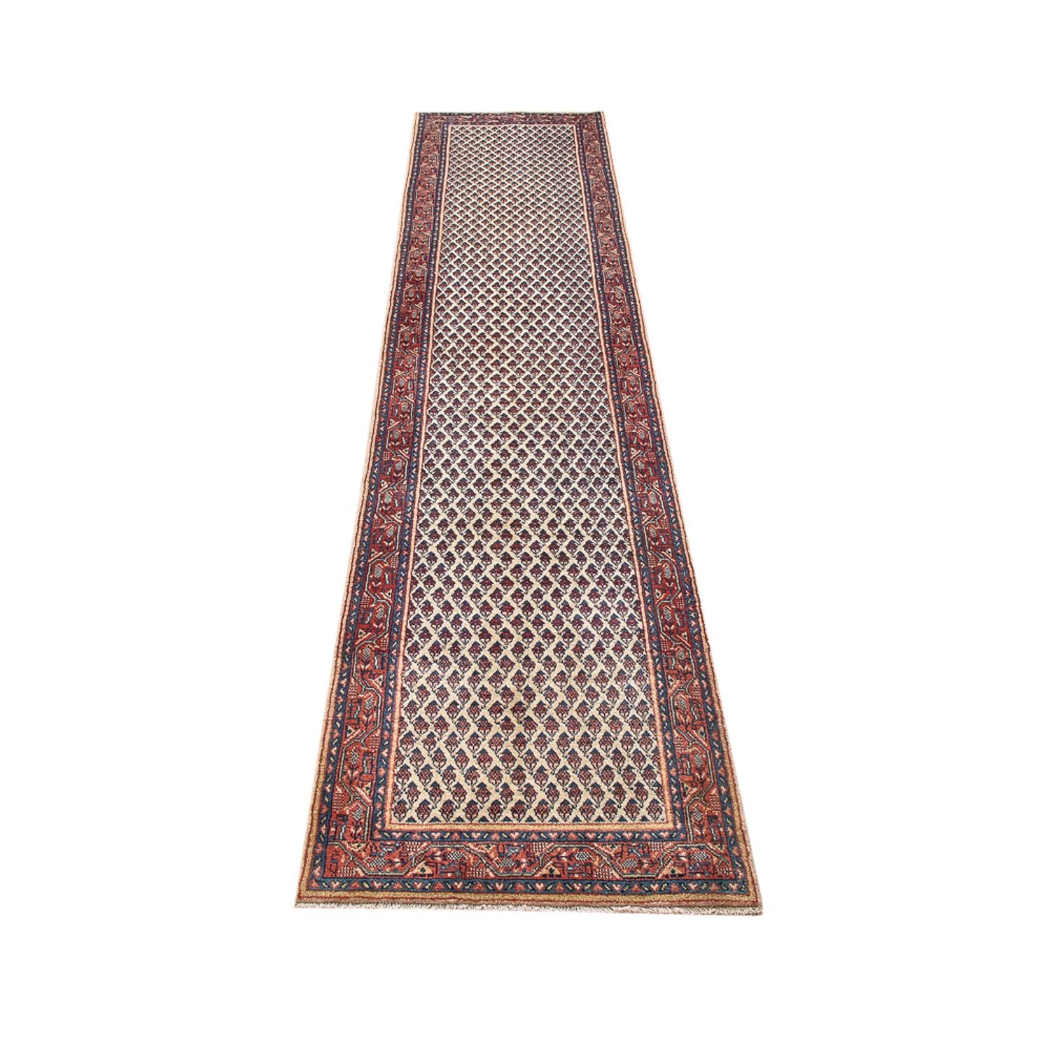 Tapis de couloir Tapis persan - Mir - 304 x 67 cm - taupe