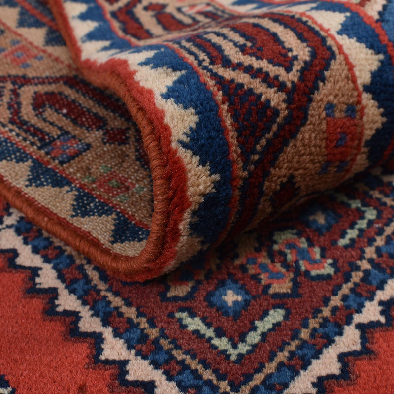 Tapis de couloir Tapis persan - Nomadic - 276 x 80 cm - rouge