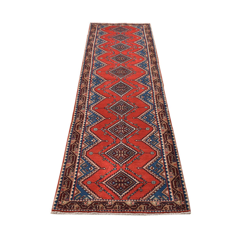Tapis de couloir Tapis persan - Nomadic - 276 x 80 cm - rouge