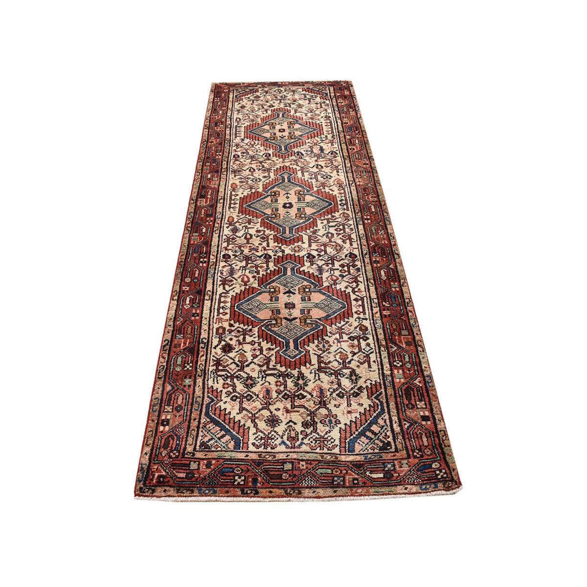 Tapis de couloir Tapis persan - Nomadic - 298 x 86 cm - sable