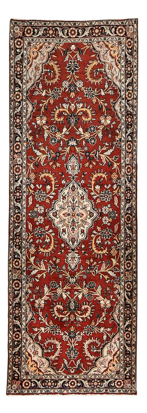 Tapis de couloir Tapis persan - Nomadic - 307 x 109 cm - rouge foncé