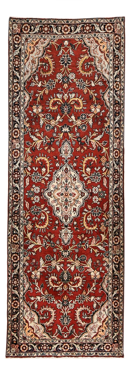 Tapis de couloir Tapis persan - Nomadic - 307 x 109 cm - rouge foncé