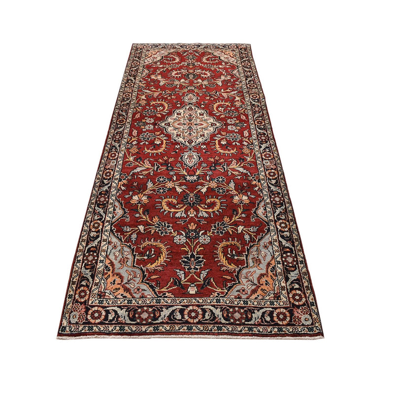 Tapis de couloir Tapis persan - Nomadic - 307 x 109 cm - rouge foncé