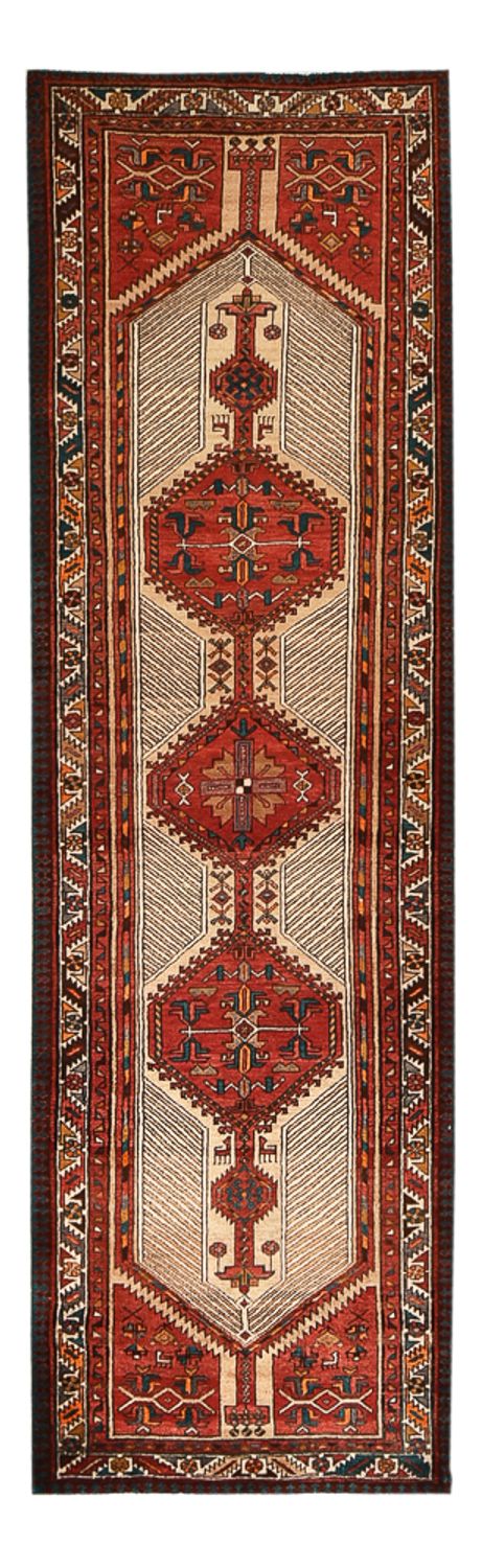 Tapis de couloir Tapis persan - Nomadic - 332 x 100 cm - rouge