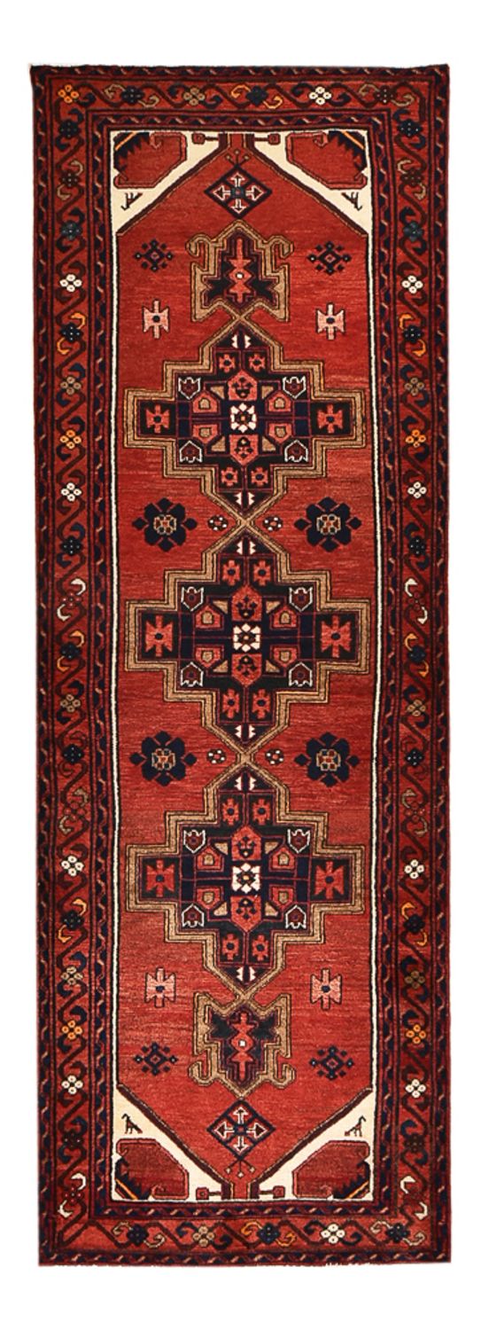 Tapis de couloir Tapis persan - Bidjar - 298 x 102 cm - rouge