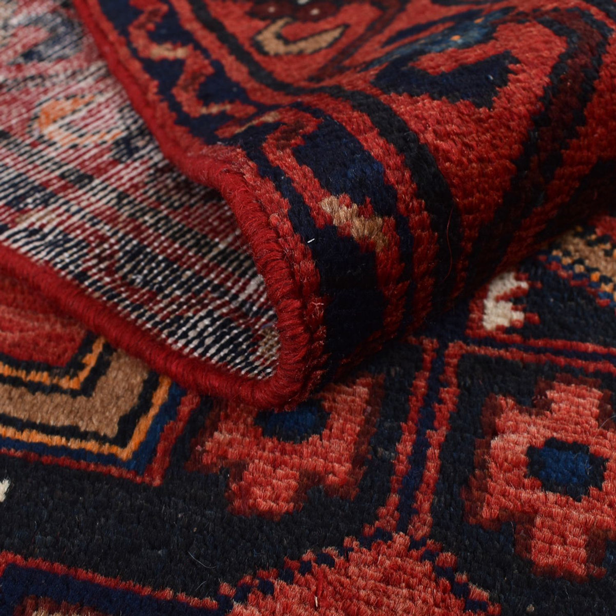Tapis de couloir Tapis persan - Bidjar - 298 x 102 cm - rouge