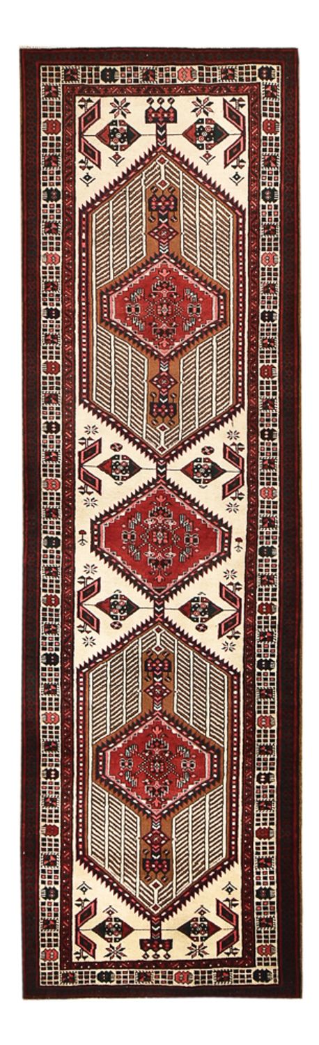 Tapis de couloir Tapis persan - Nomadic - 336 x 100 cm - rouge