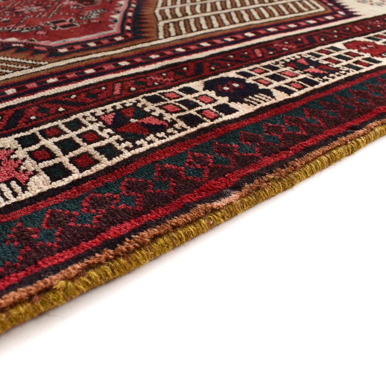 Tapis de couloir Tapis persan - Nomadic - 336 x 100 cm - rouge