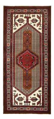 Tapis de couloir Tapis persan - Nomadic - 222 x 100 cm - rouge