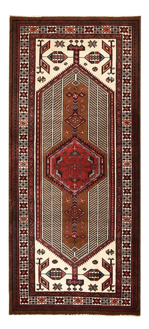 Tapis de couloir Tapis persan - Nomadic - 222 x 100 cm - rouge