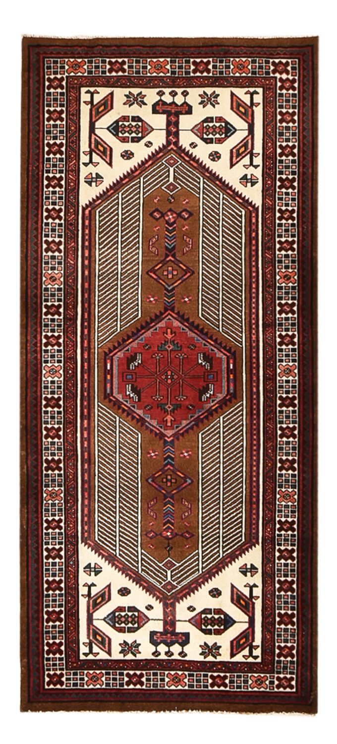 Tapis de couloir Tapis persan - Nomadic - 222 x 100 cm - rouge