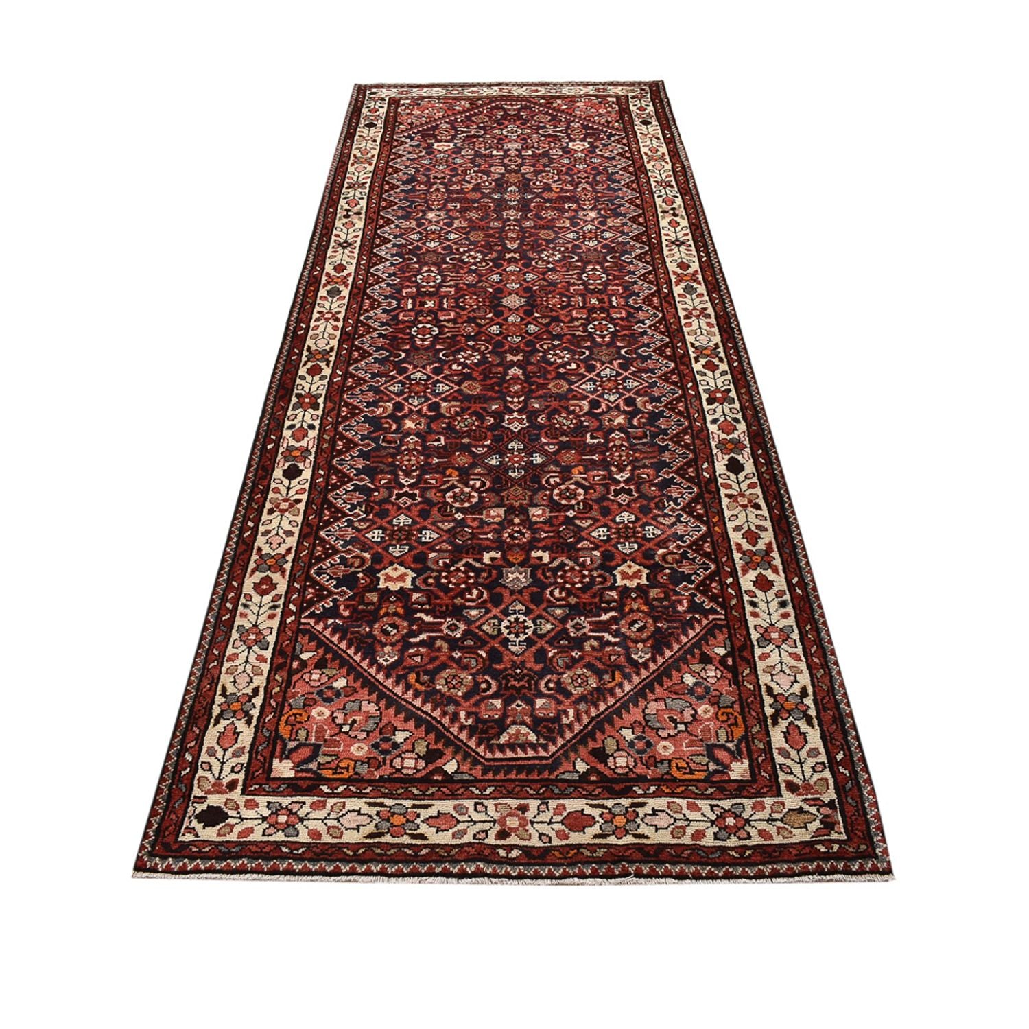 Tapis de couloir Tapis persan - Nomadic - 323 x 119 cm - rouille