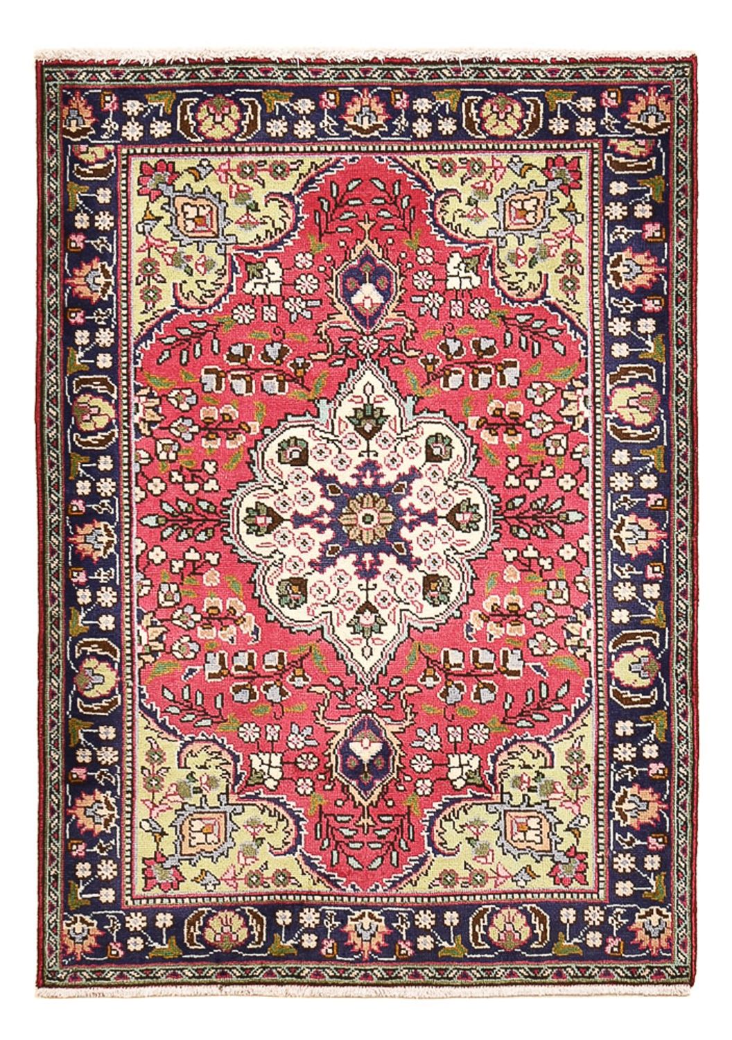 Tapis persan - Tabriz - 143 x 100 cm - rouge clair