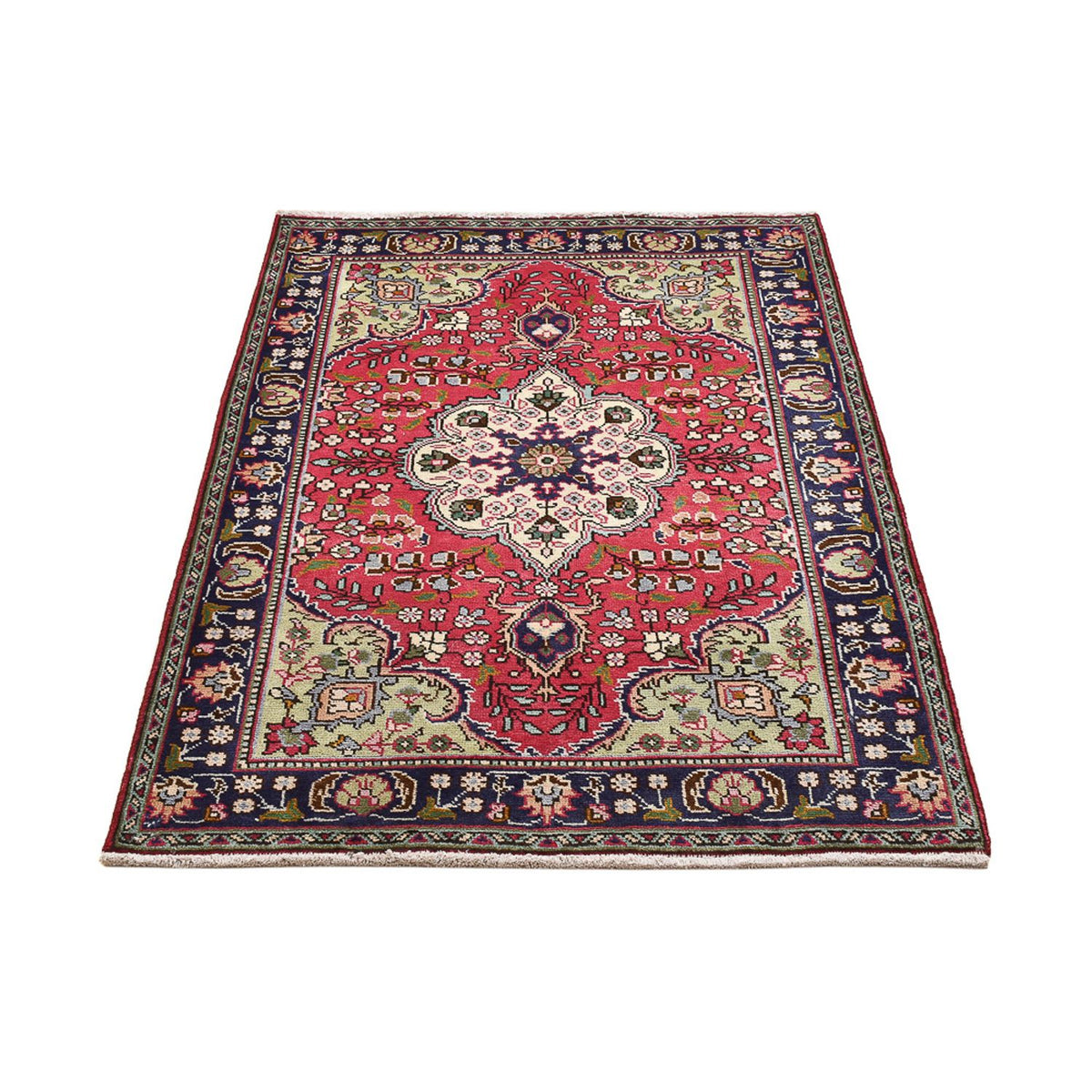 Tapis persan - Tabriz - 143 x 100 cm - rouge clair