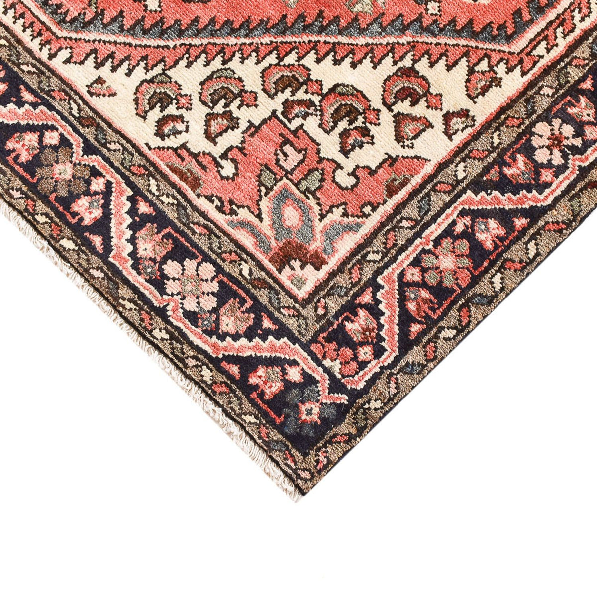 Tapis persan - Nomadic - 147 x 104 cm - rouge clair