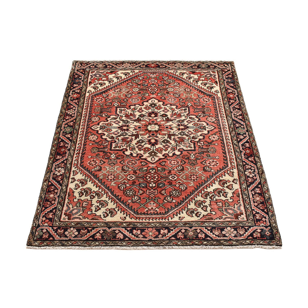 Tapis persan - Nomadic - 147 x 104 cm - rouge clair