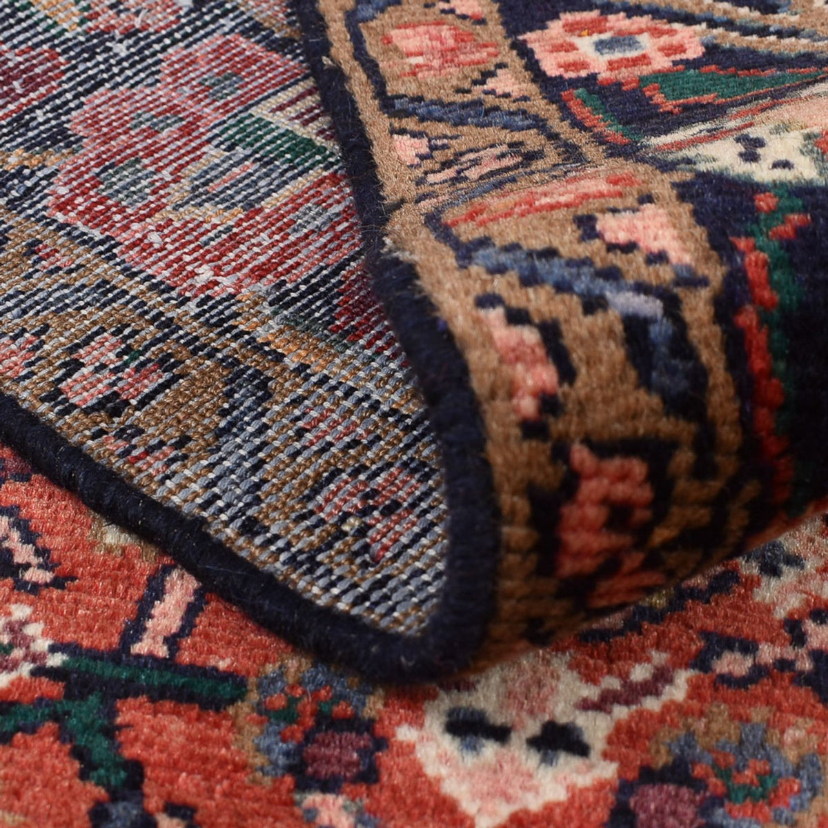 Tapis persan - Nomadic - 156 x 105 cm - rouge foncé