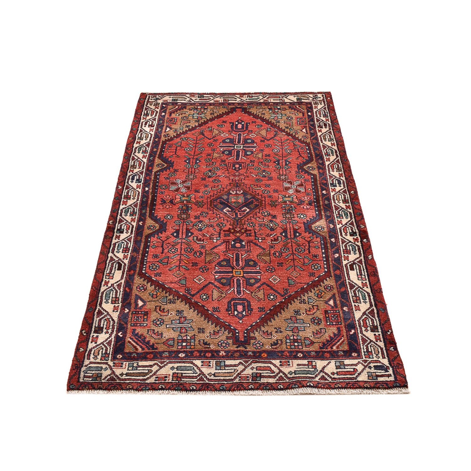 Tapis persan - Nomadic - 165 x 92 cm - rouge clair