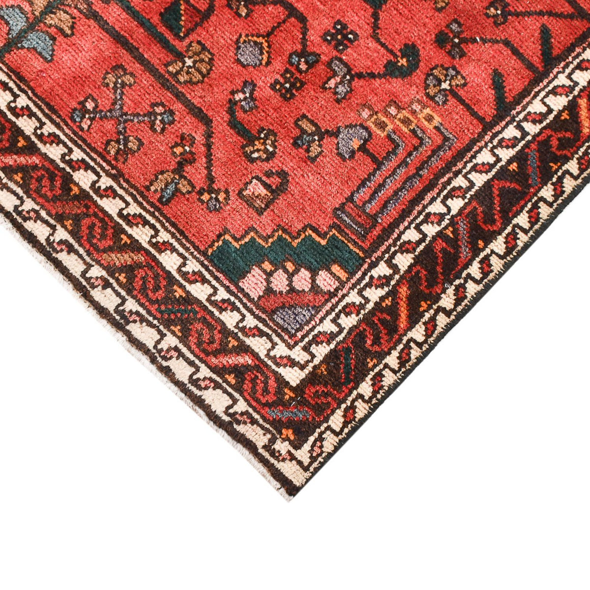 Tapis persan - Nomadic - 130 x 98 cm - rouge