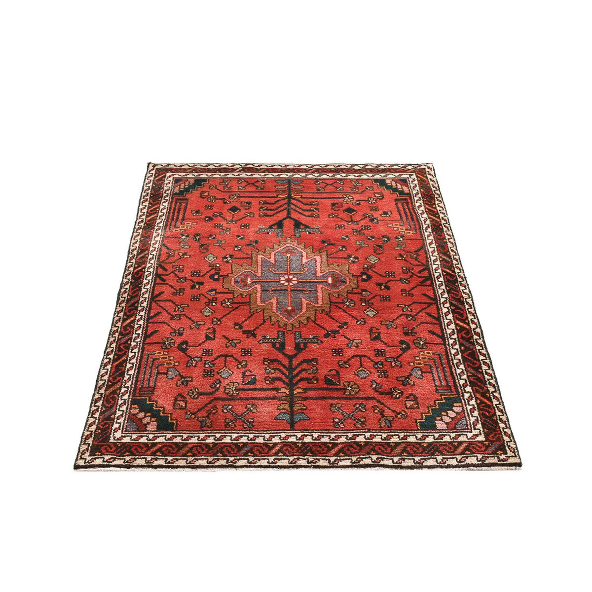 Tapis persan - Nomadic - 130 x 98 cm - rouge