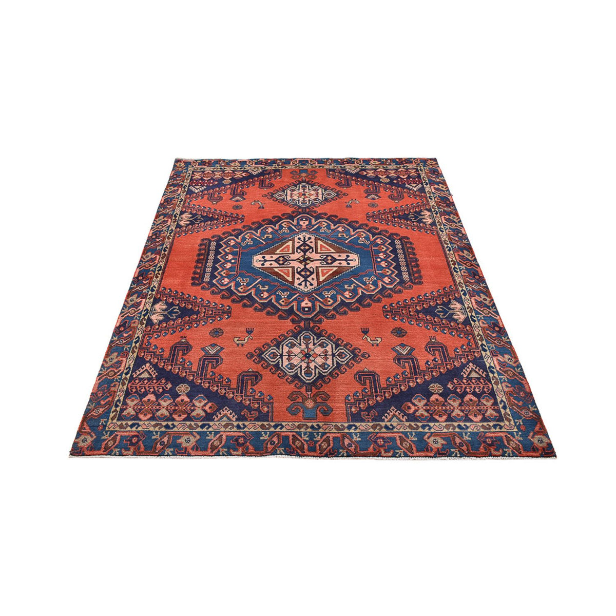 Tapis persan - Nomadic - 208 x 162 cm - multicolore