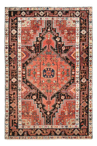 Tapis persan - Nomadic - 198 x 129 cm - rouge clair