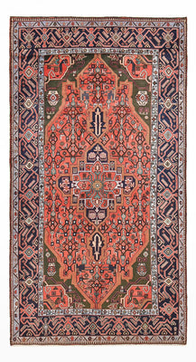Tapis persan - Nomadic - 277 x 150 cm - rouge clair