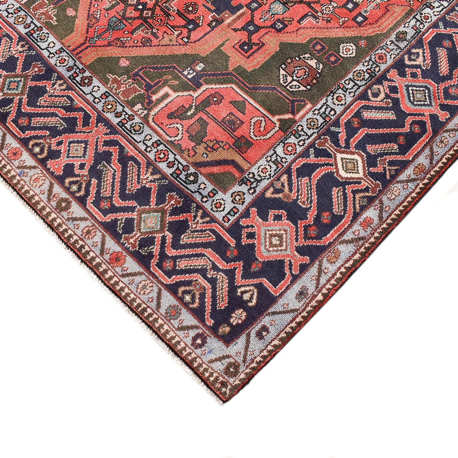 Tapis persan - Nomadic - 277 x 150 cm - rouge clair