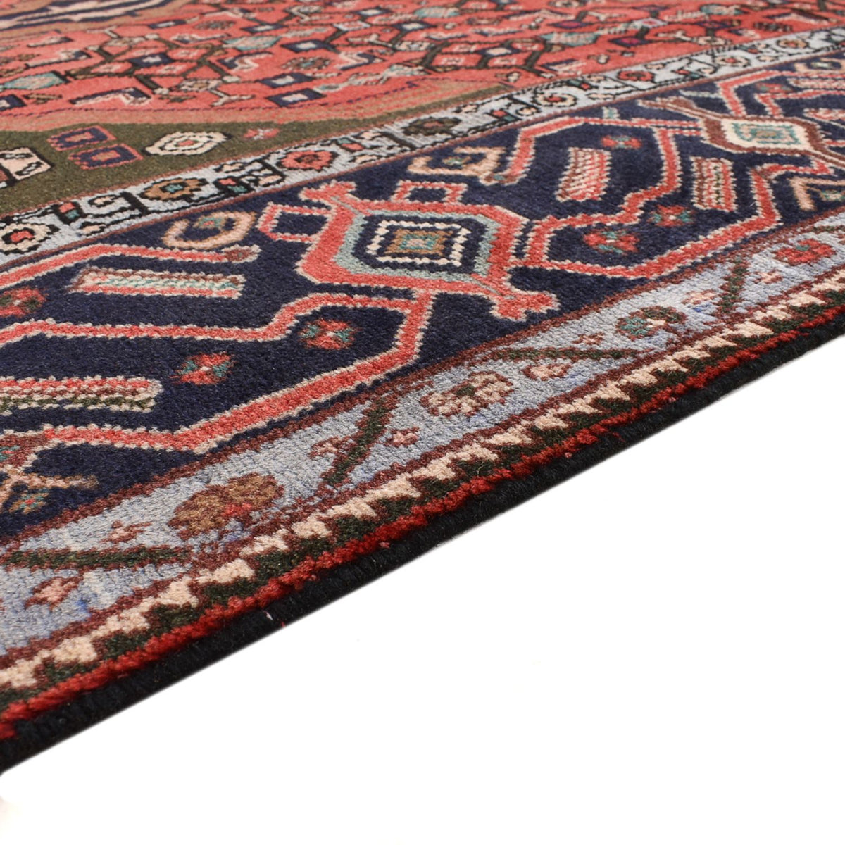 Tapis persan - Nomadic - 277 x 150 cm - rouge clair