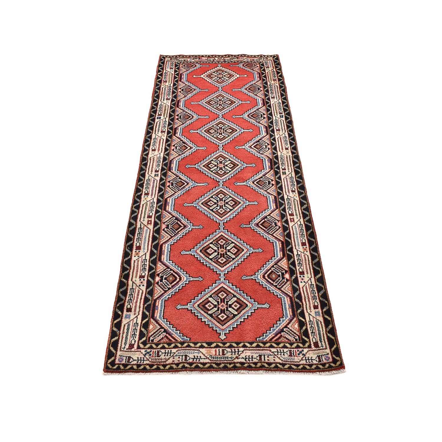 Tapis de couloir Tapis persan - Nomadic - 219 x 77 cm - rouge