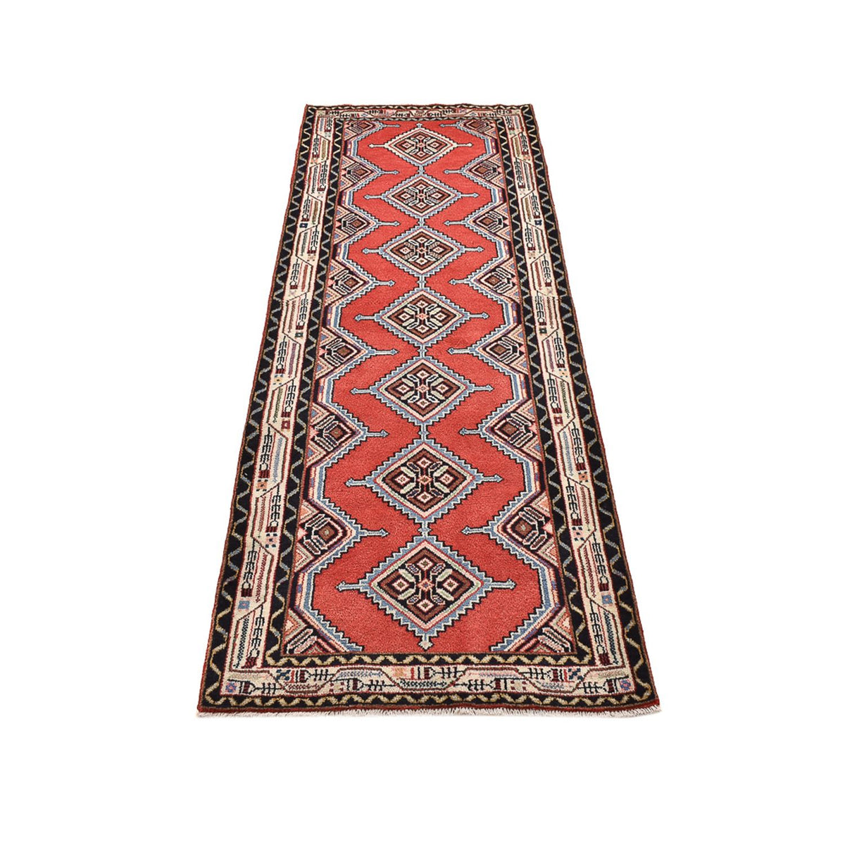 Tapis de couloir Tapis persan - Nomadic - 219 x 77 cm - rouge
