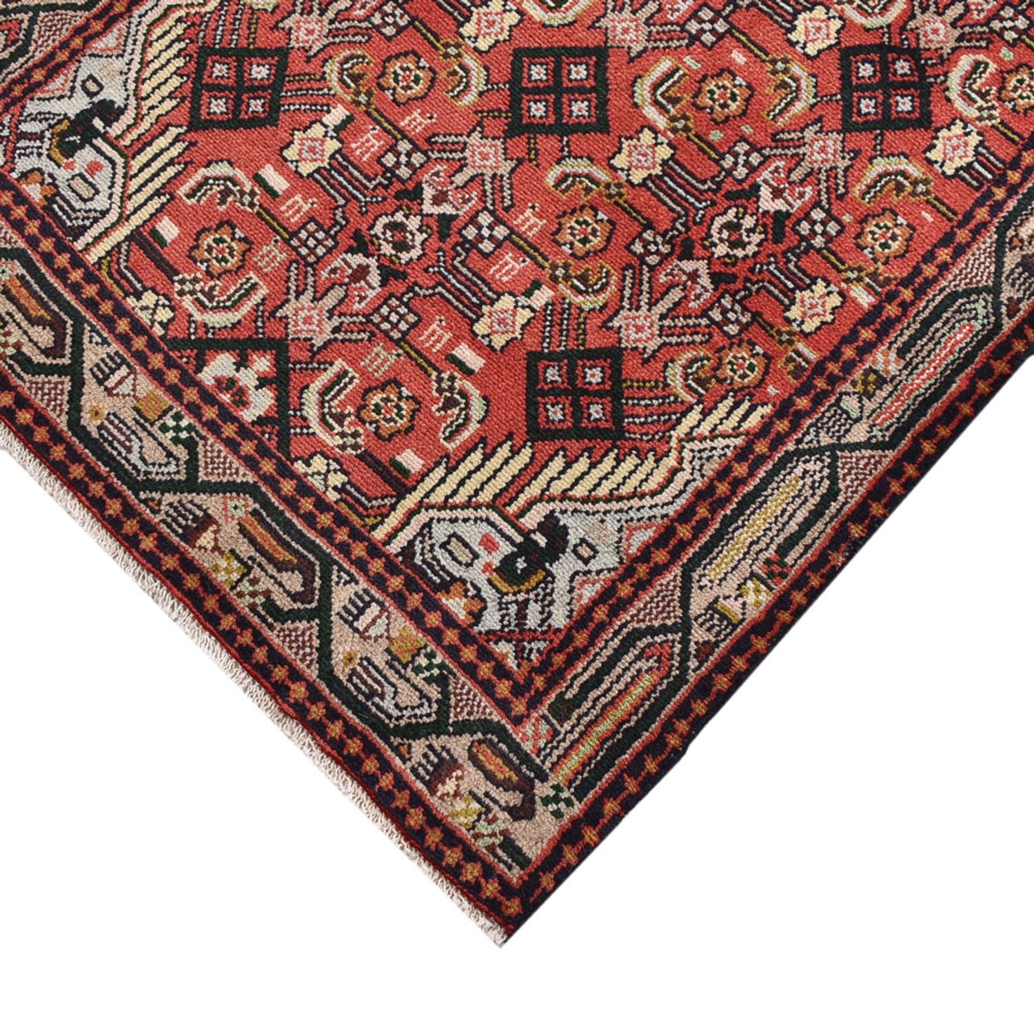 Tapis de couloir Tapis persan - Nomadic - 215 x 75 cm - rouge clair