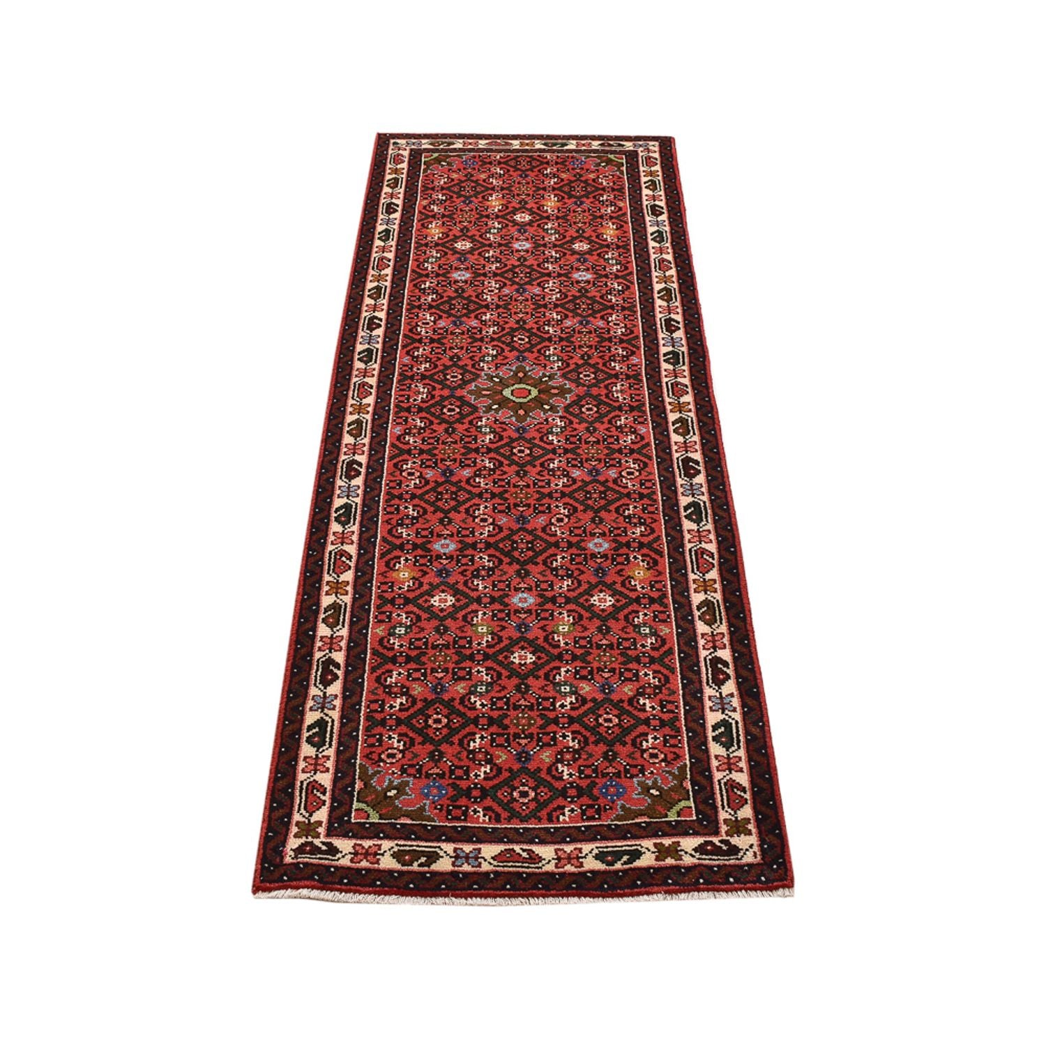 Tapis de couloir Tapis persan - Nomadic - 190 x 67 cm - rouge clair