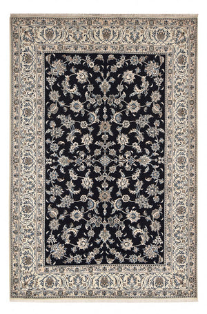 Tapis persan - Nain - 292 x 195 cm - bleu foncé