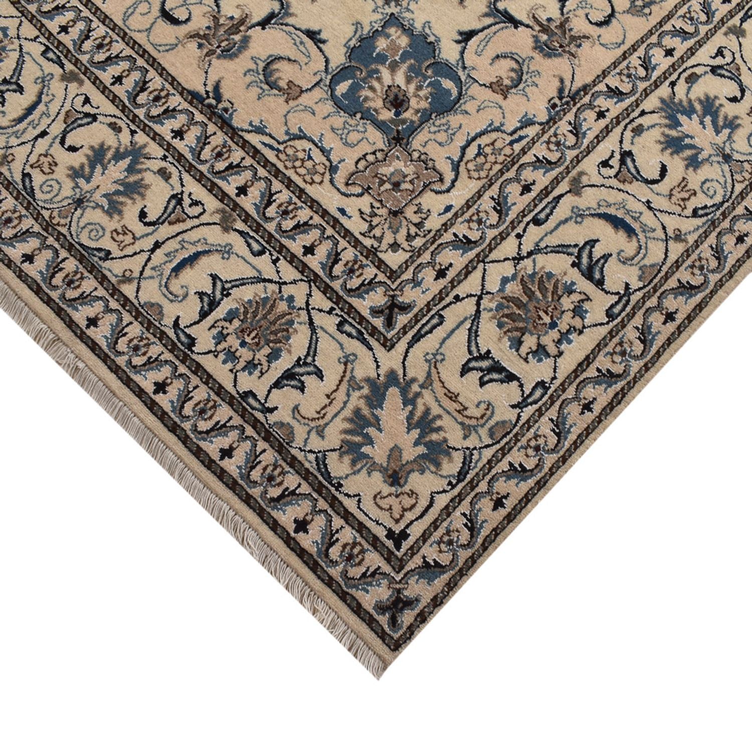 Tapis persan - Nain - 300 x 198 cm - sable