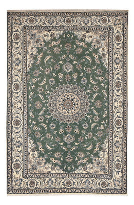 Tapis persan - Nain - 300 x 197 cm - vert menthe