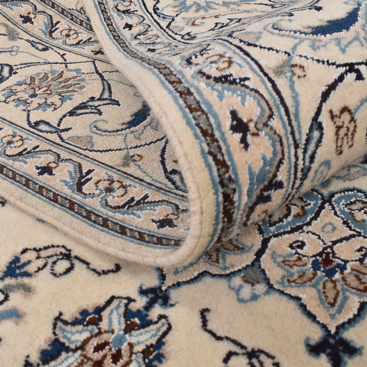 Tapis persan - Nain - 297 x 195 cm - sable