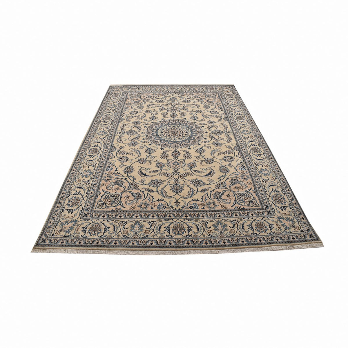 Tapis persan - Nain - 297 x 195 cm - sable