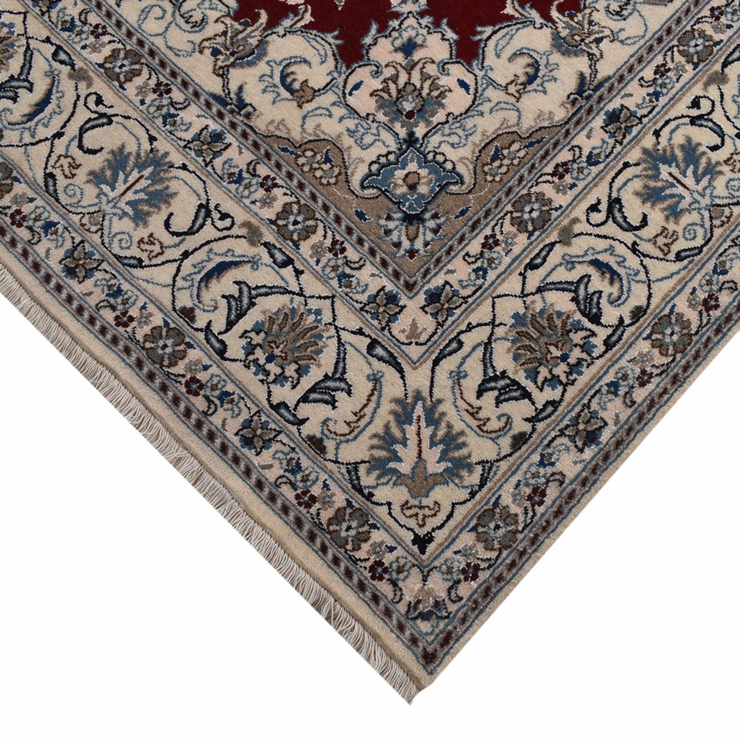 Tapis persan - Nain - 300 x 199 cm - rouge