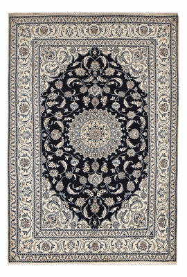 Tapis persan - Nain - 295 x 200 cm - bleu foncé