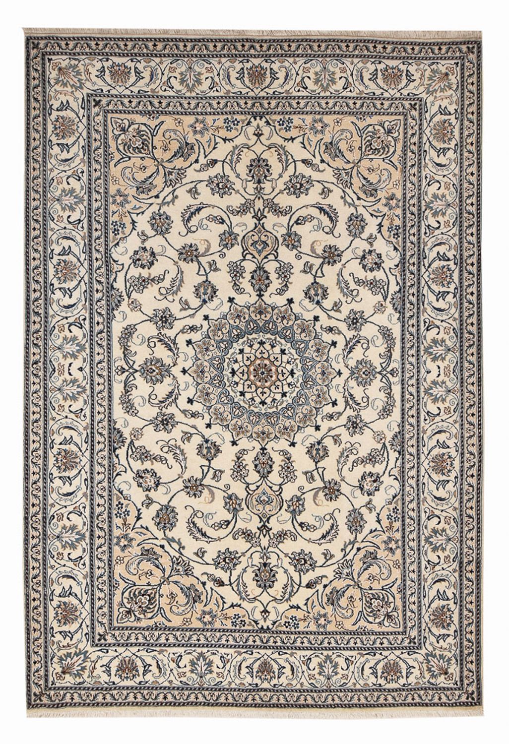 Tapis persan - Nain - 300 x 200 cm - sable