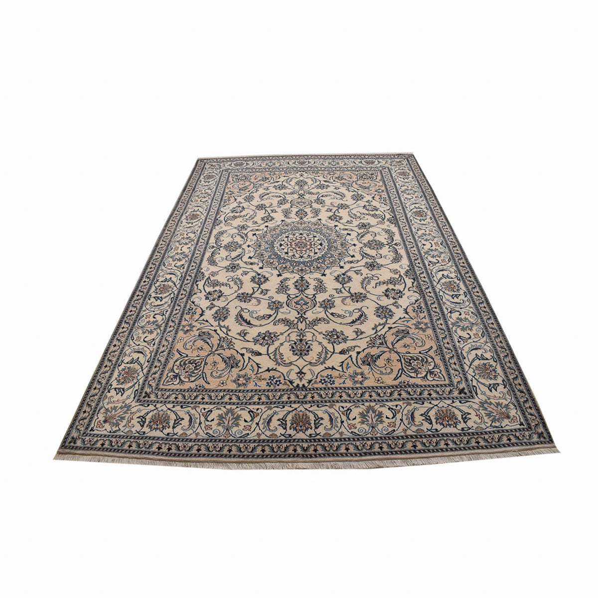 Tapis persan - Nain - 300 x 200 cm - sable