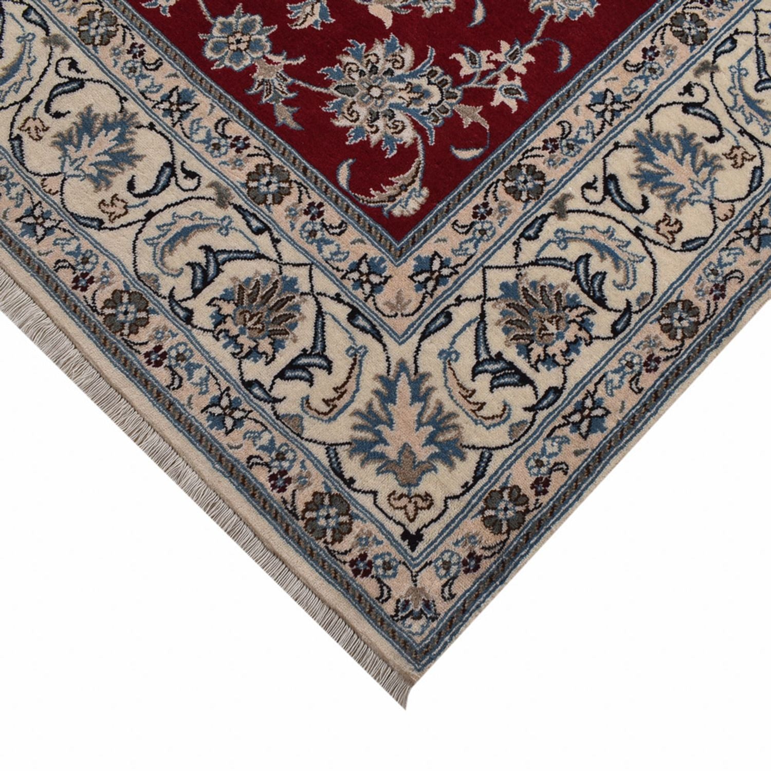 Tapis persan - Nain - 297 x 202 cm - rouge